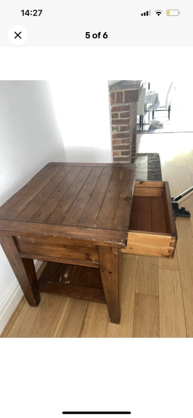 Irish Antique Wooden Coast Side Table