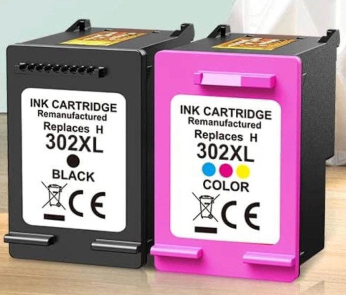 Brand New 302XL Black & Color Remanufactured Ink Cartridges for HP Envy Printer & compatible models