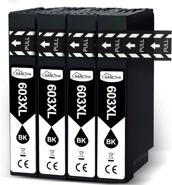 Brand New 603XL Black Remanufactured Ink Cartridges for Epson XP-2100 & more compatible models