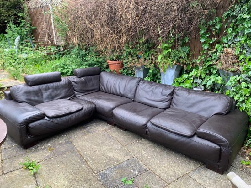 Comfortable Corner Sofa - Brown - Used In Good Condition - Can negotiate for price