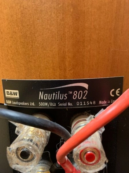 Bowers & Wilkins Nautilus 802 1 Pair