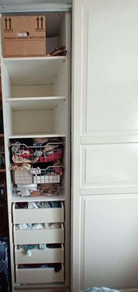 White Ikea wardrobes with sliding doors reduced in price for quick sale!!