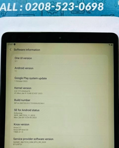 Samsung Galaxy Tab A T510 32GB 2GB RAM Black Android Version 11 Good Working Condition