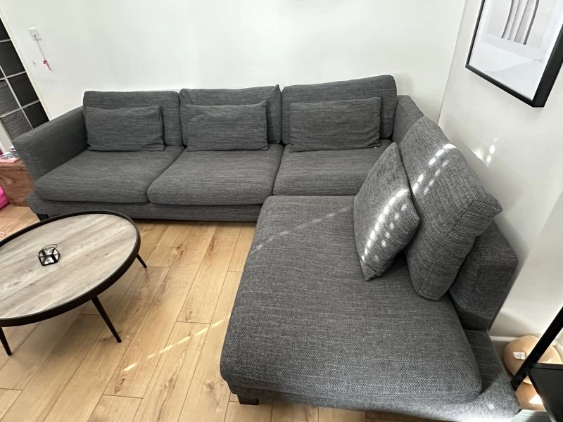 Charcoal grey sofa