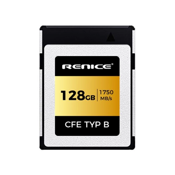 RENICE CFexpress Type B Card 128GB Continuous Up to 1750MB/S Read-Adopt pSLC Mode,Support 6K.8K.12K HD Videos, for Professional Camera Photographer