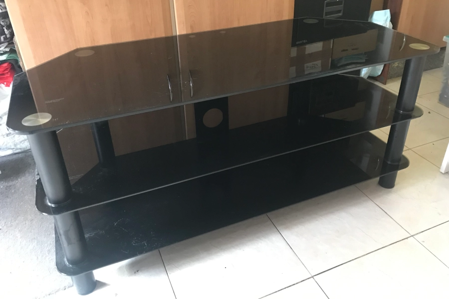 3-Tier Glass TV Stand/Unit/Cabinet