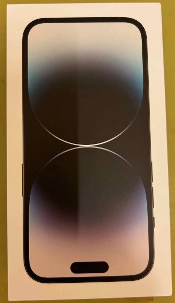 iPhone 14 Pro Box A2890 MPUF3ZD/A Black with Light Blue Green screen
