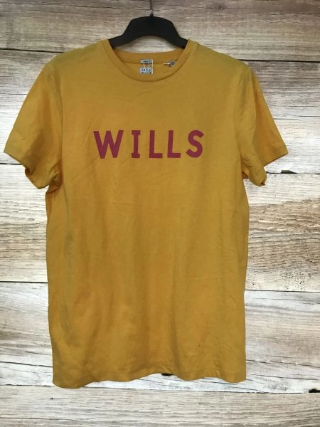 Jack Wills Yellow Logo Fronted T-Shirt