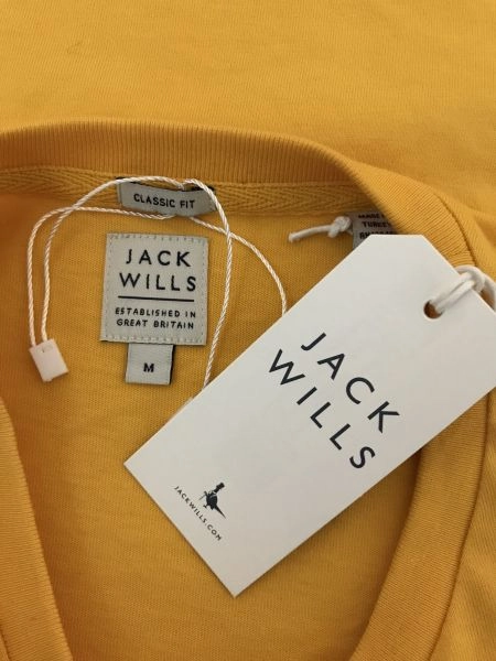 Jack Wills Yellow Logo Fronted T-Shirt