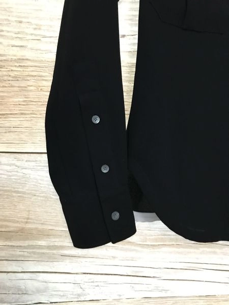 Calvin Klein Perfect Black Long Sleeve Button Up Shirt