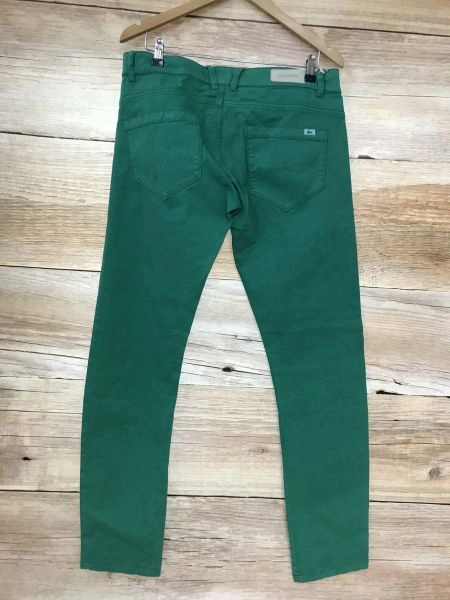 Lacoste Green Vintage Washed Straight Leg Jeans