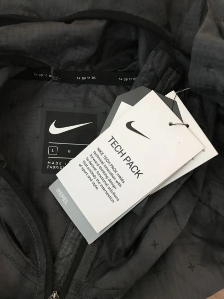Nike Grey Short Length Tech Pack Running Jacket