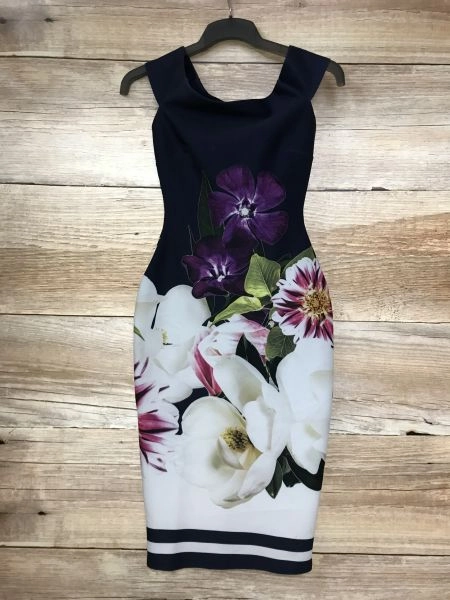 Sistaglam Jessica Wright Floral Print Sleeveless Body Con Dress