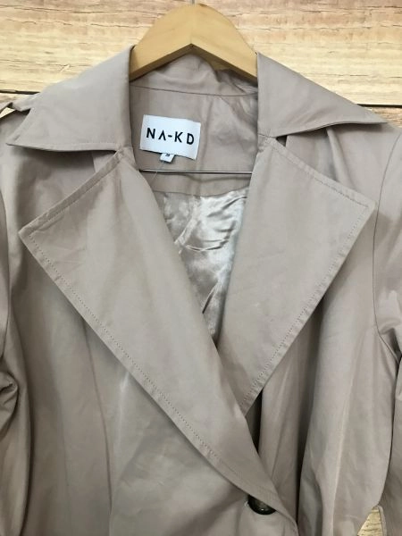 NA-KD Beige Tan Oversized Trenchcoat
