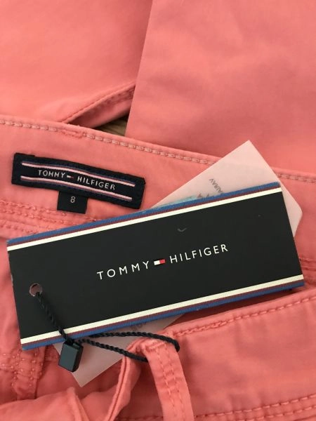 Tommy Hilfiger Pink Milan RW Slim Fit Trousers