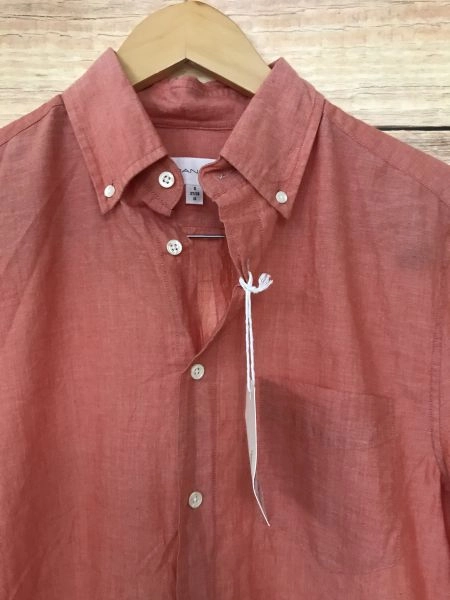 Gant Coral Pink Long Sleeve Button Up Shirt