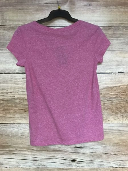 Jack Wills Pink Short Sleeve T-Shirt with V Neckline