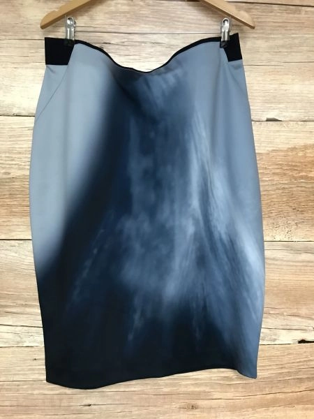 Damsel in a Dress Grey Pencil Skirt with Elasticated Waist