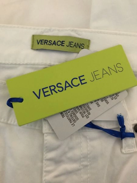 Versace Jeans White Regular Fit Straight Leg Jeans