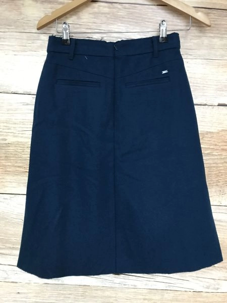 Tommy Hilfiger Blue / Green Woolen Pencil Skirt