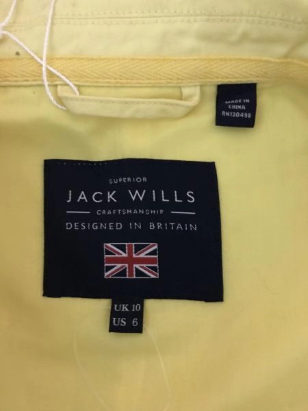 Jack Wills Yellow Long Sleeve Denim Jacket