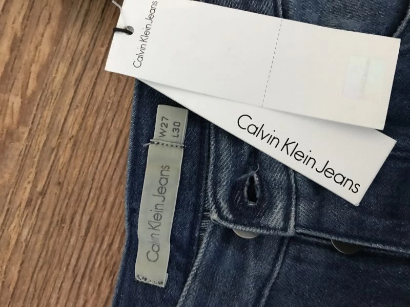 Calvin Klein Jeans Blue Full Button Fly Boyfriend Jeans