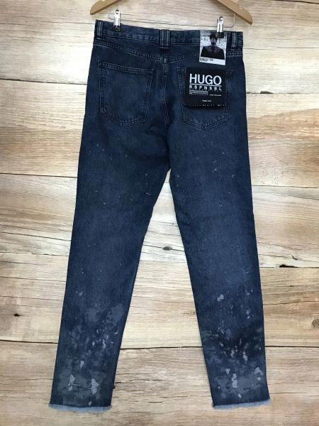 Hugo Boss Blue Laser Treatment Distress Look Jeans