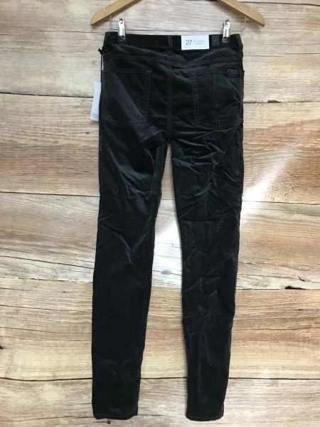For all of Mankind Black Super Skinny Trousers