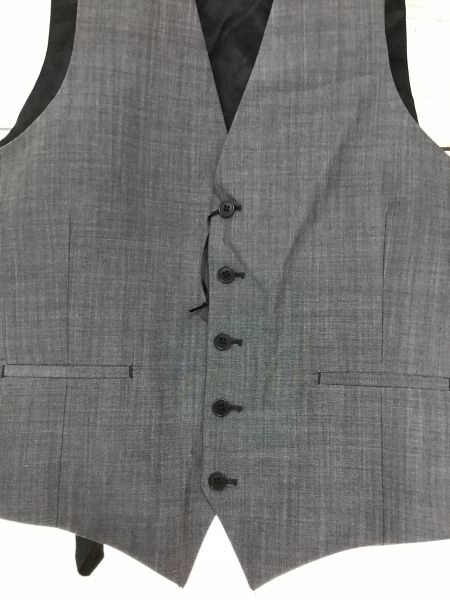 Kenneth Cole Grey Tailored Waistcoat