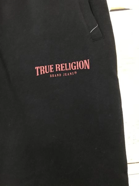 True Religion Black Sweatpants with Elasticated Waistband