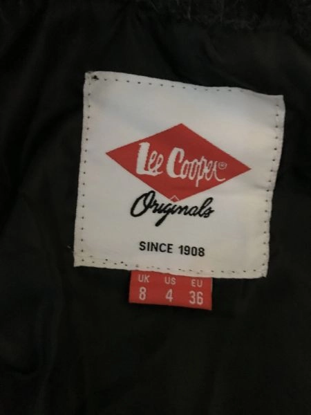 Lee Cooper Black Long Sleeve Double Breasted Peacoat