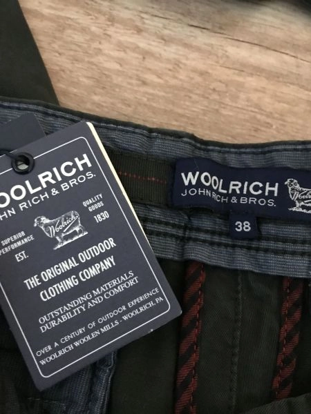 Woolrich Dark Grey Slim Fit Chino Trousers
