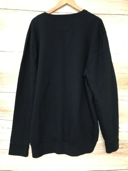 True Religion Black Pullover Jumper with Large Logo Front