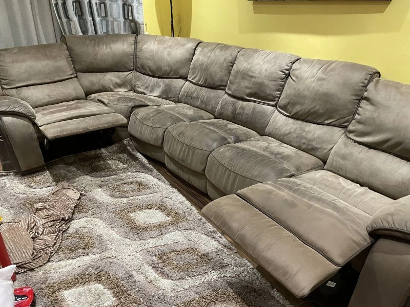 Corner Sofa set including 2 recliners [ In very good condition ]