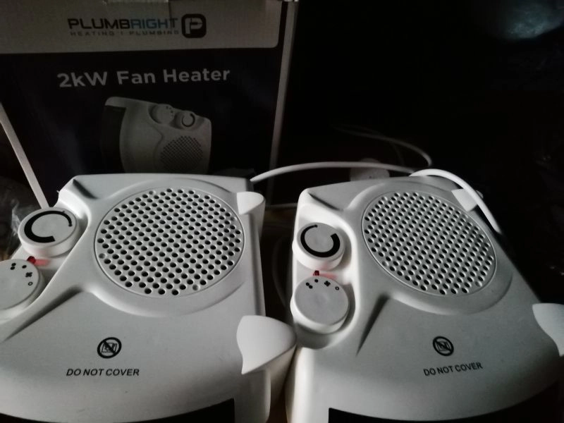 2kw fan heater x 3