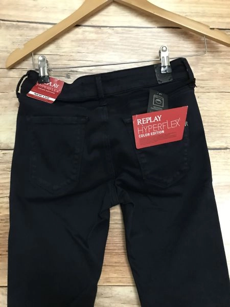 Replay Black Hyperflex Colour Edition Skinny Jeans