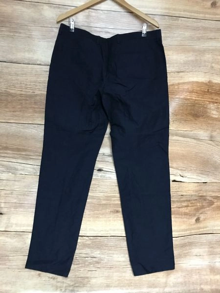 Calvin Klein Dark Blue Fitted Suit Trousers