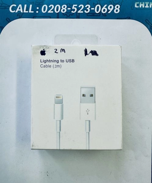 USB to Lightning Cable 2 Meter for iPhones 11, 12, 13, 14 Series