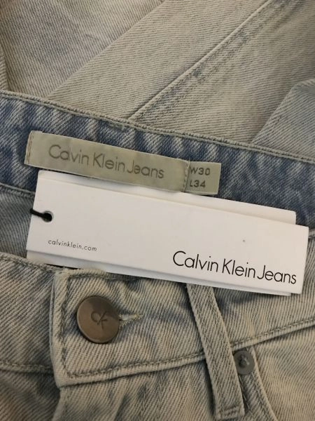 Calvin Klein Light Blue Straight Leg Jeans
