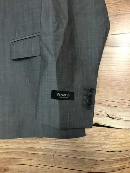 Flannels Grey Long Sleeved Suit Blazer