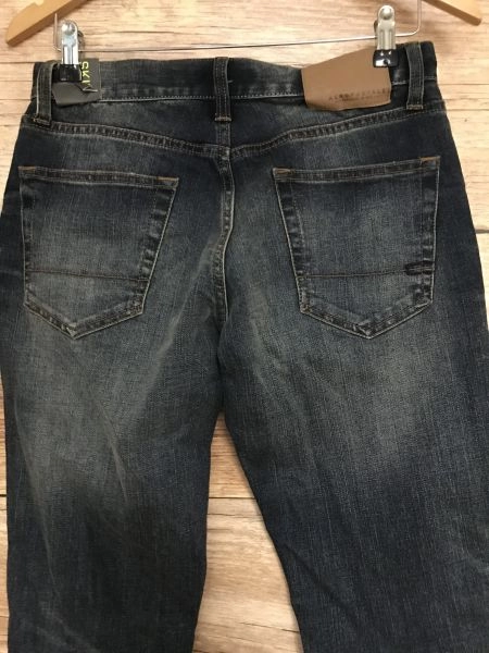 Aeropostale Blue Skinny Fit Jeans with Distressed Leg Design