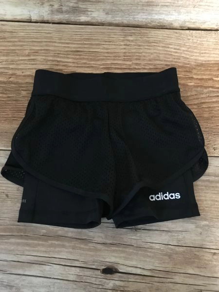 Adidas Black Layered Sports Shorts