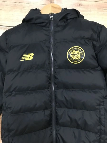 New Balance Black Celtic Football Club Quilted Jacket