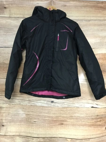 Campri Black and Pink Long Sleeve Padded Ski Jacket