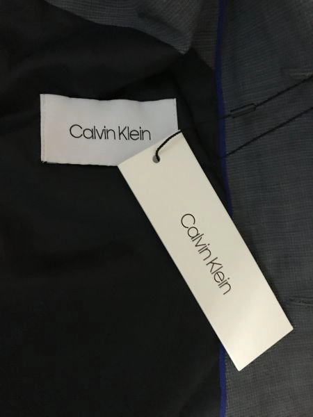 Calvin Klein Grey Long Sleeve Slim Fit Blazer