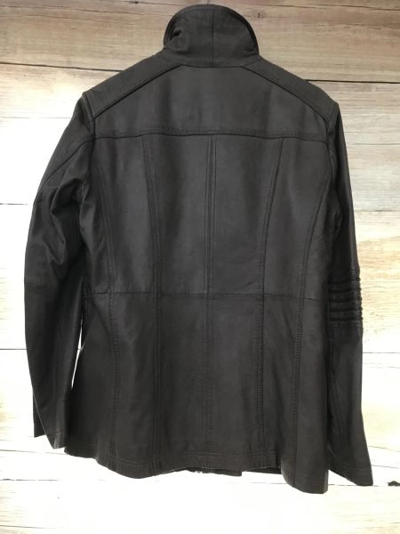 Mainpol Brown Sheep Nappa Leather Long Sleeve Coat