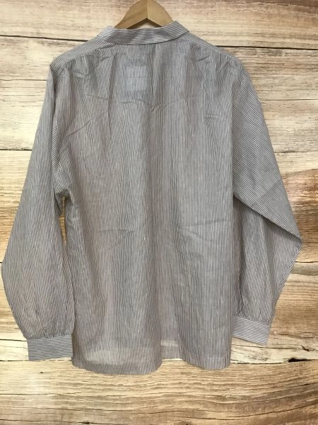 Lacoste Brown Striped Sheer Long Sleeve Shirt