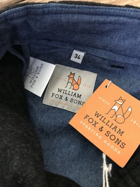 William Fox and Sons Grey Wool Carpenter Trousers
