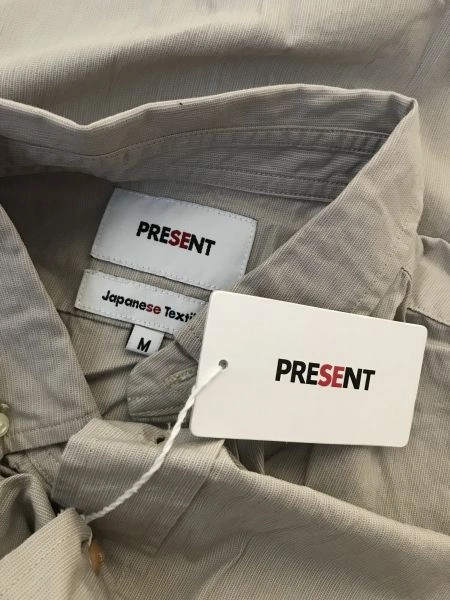 Present Grey Angled Pocket Long Sleeve Shirt