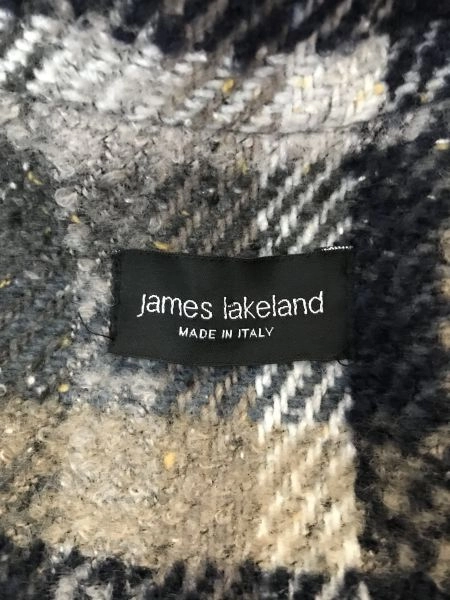 James Lakeland Grey and Brown Long Sleeve Tie Belt Coat